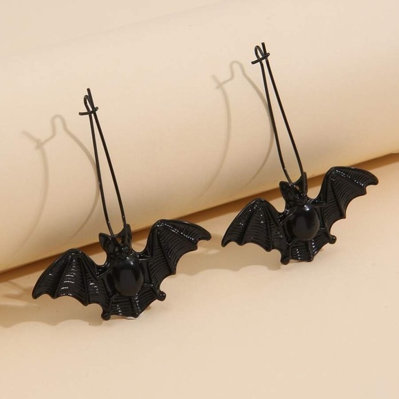 GlitzBlitz Boutique Jewelry - Any 2/$20! Black Bat Ear Wire Earrings